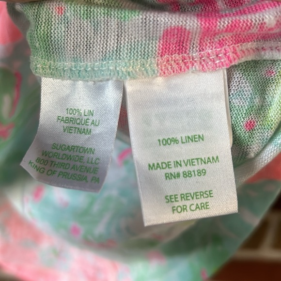 Lilly Pulitzer Linen V Neck Top - Picture 8 of 8